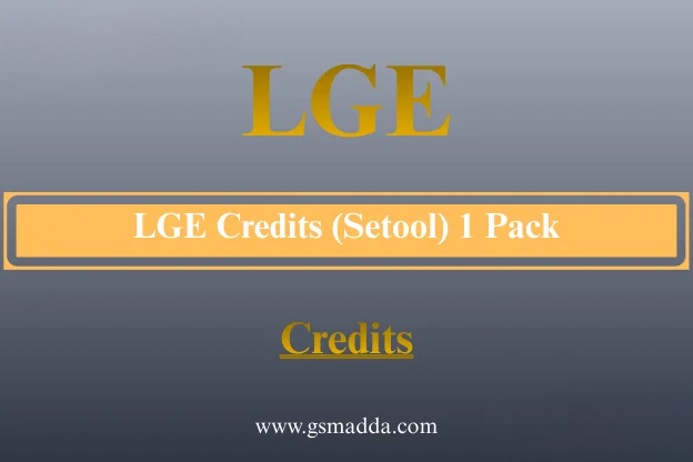 LGE Credits (Setool) 1 Pack = 100 Credits